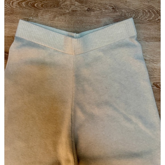 Sincerely Jules Cream Knit Wide Leg Lounge Pants Women's Size L - Picture 3 of 6